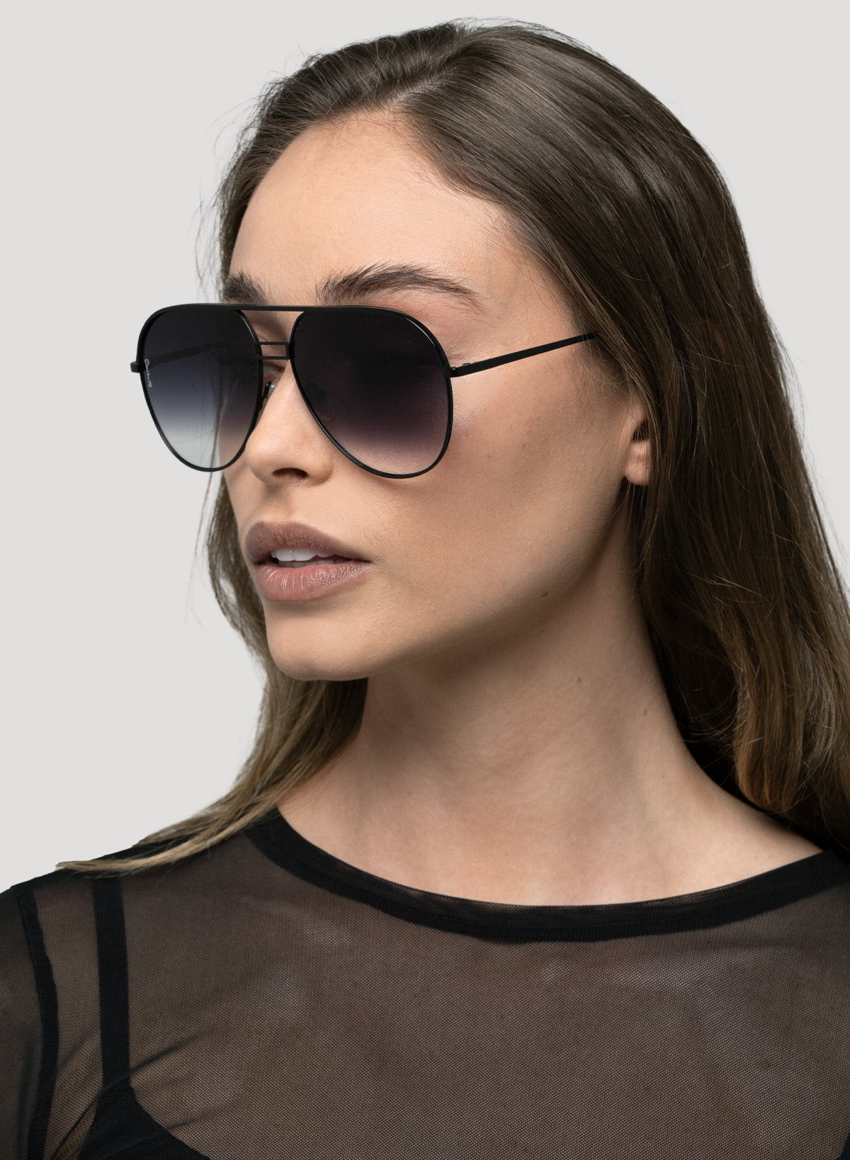 Black fade aviator store sunglasses